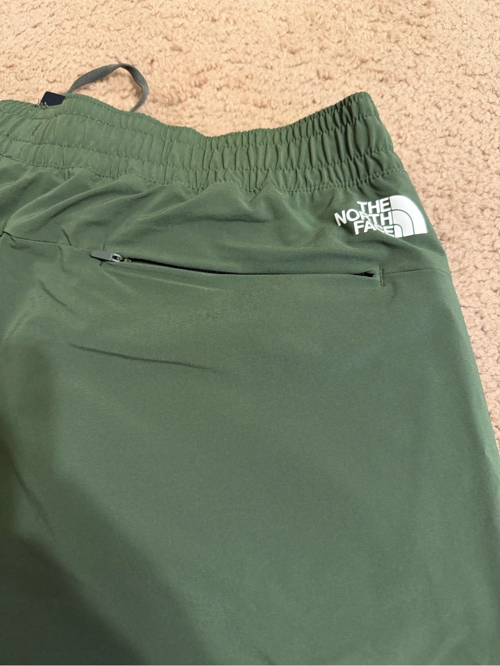 The North Face Men's Olive Green Performance Joggers with Logo - Picture 4 of 5